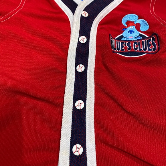 Blue’s Clues Baseball Jersey 18M Toddler Red Nickelodeon Blue’s Team Shirt - Picture 3 of 7